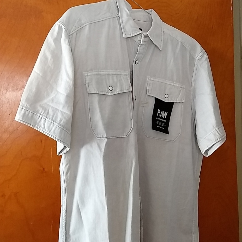 Gstar raw short sleeve button down